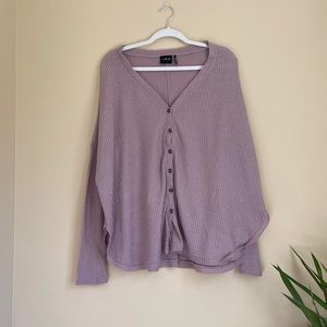 Out From Under Waffle Knit Cardigan